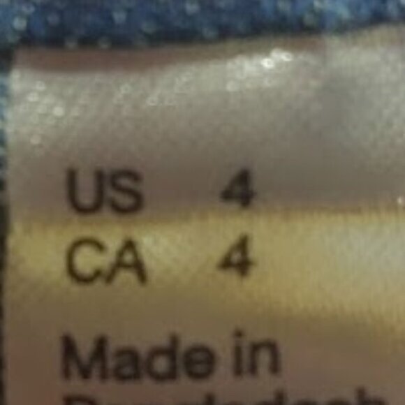 Destroyed Style Skinny Blue Jeans Size 4 - Picture 4 of 4